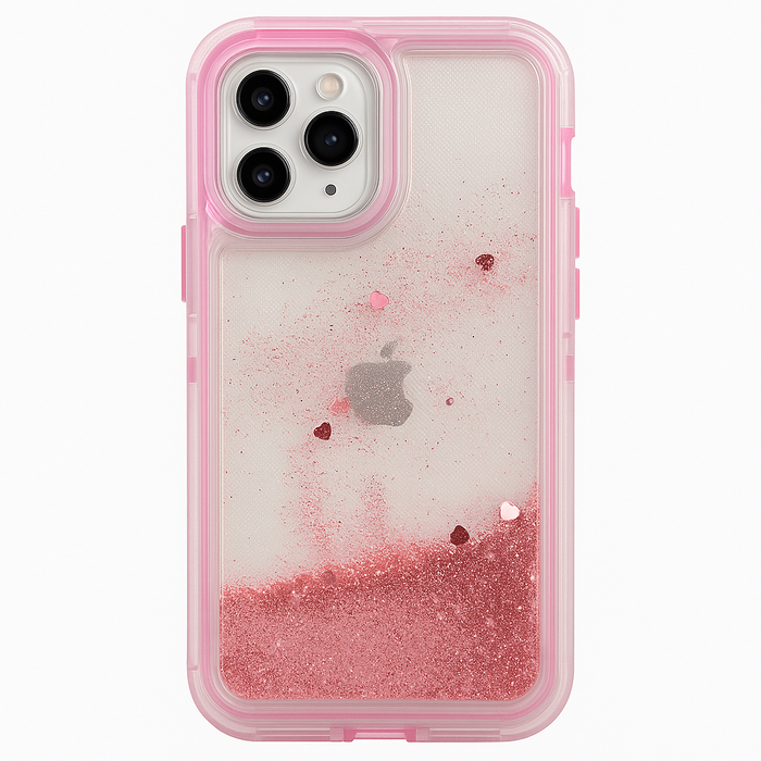 iPhone 12 Pro Max Thick Liquid Glitter Case