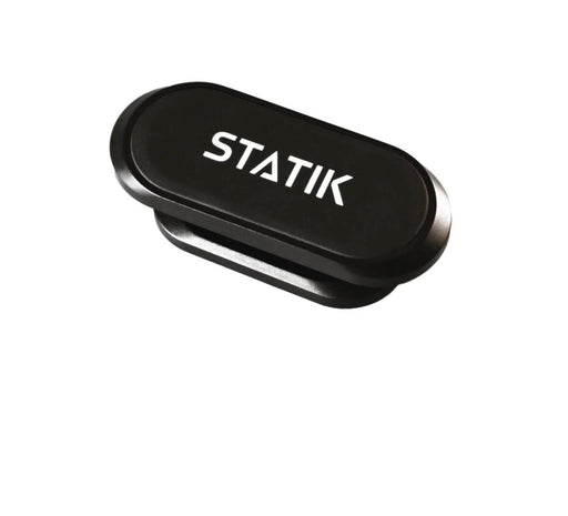 Black device with 'STATIK' branding on a white background