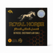 Royal Horse product packaging with horse illustration and text on a black background