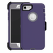 Purple phone case with Apple logo on a white background