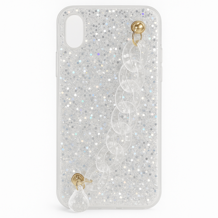 Crystal Glitter Chain Case – iPhone XR
