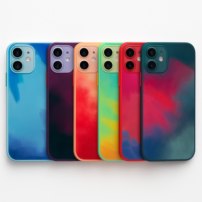 Abstract Watercolor iPhone 12 Case – Multiple Colors