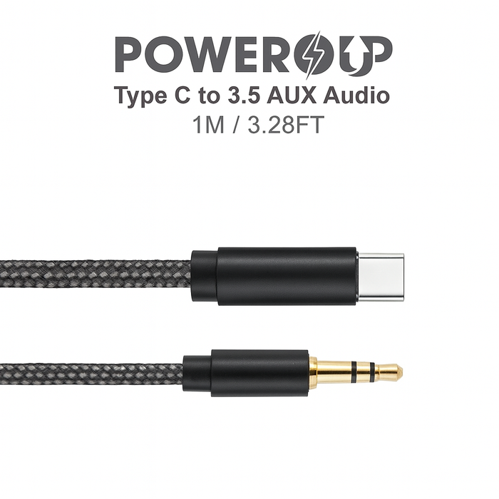 Type-C to 3.5mm AUX Audio Adapter Cable – Hi-Fi Sound, Wide Compatibility