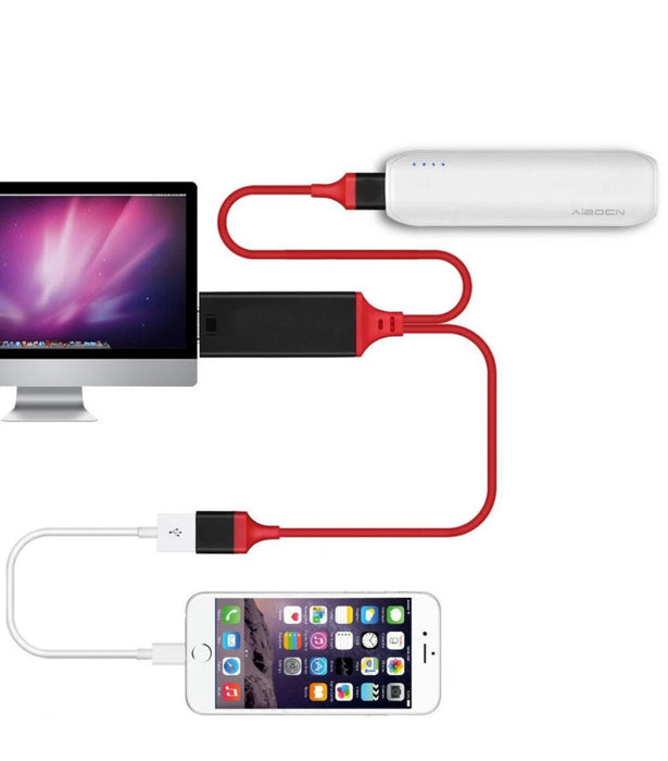 Phone to HDTV Adapter – 1080P Resolution (Lightning & Android Compatible)