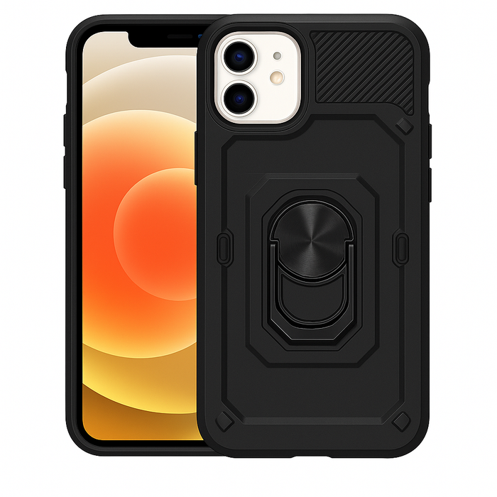 Magnetic Armor Case with Stand for iPhone 12 Mini