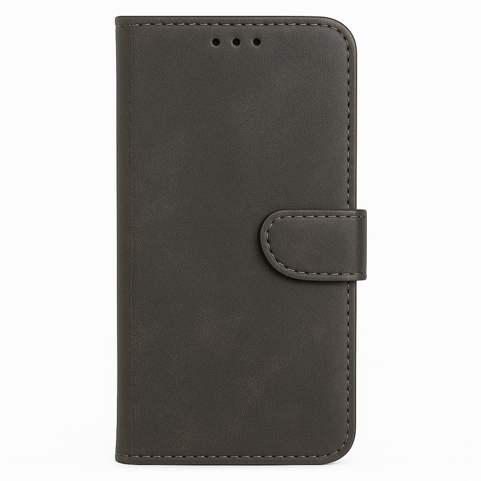 Luxury Brown Leather Wallet Case for iPhone XR