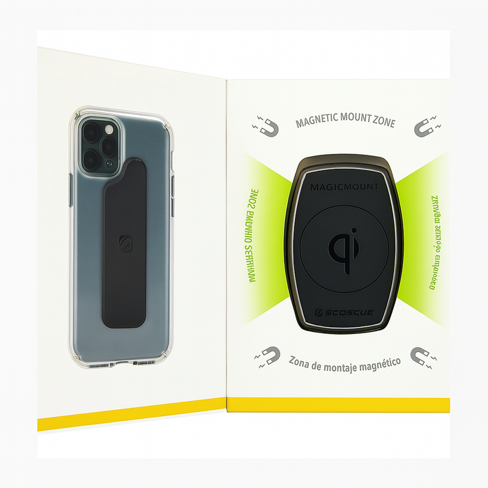 Scosche MagicMount™ Pro Charge – Wireless Fast Charging Magnetic Mount (Window/Dash)