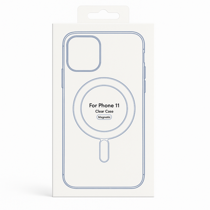 Magnetic Clear Case for iPhone 11 – MagSafe Compatible