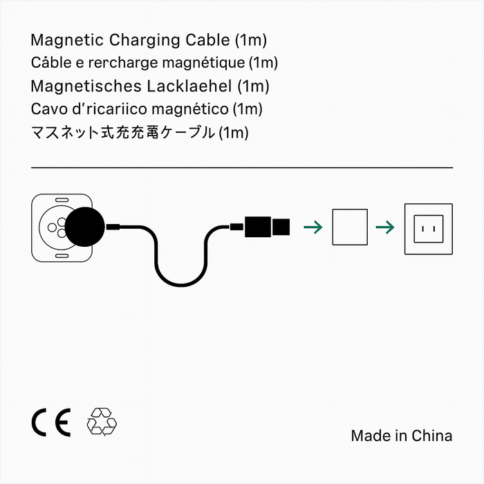 Magnetic Charging Cable (1m) – USB-A to Magnetic Pad – Apple Watch Compatible