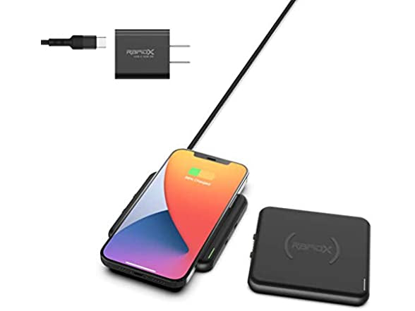 Modula5 Modular Wireless Charging Pad – Dual Pods + 30W USB-C PD Adapter