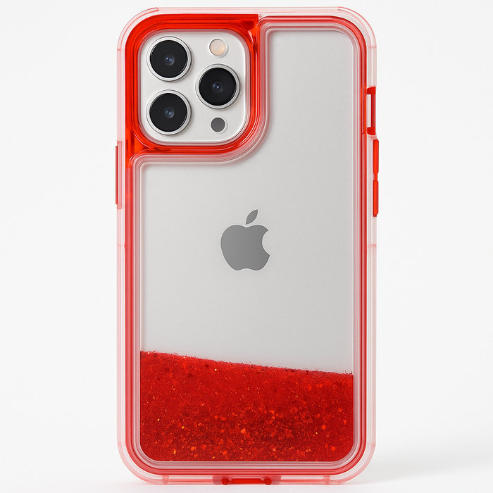 iPhone 12 Pro Max Thick Liquid Glitter Case