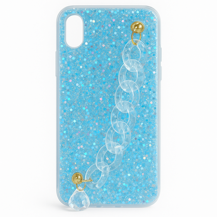 Crystal Glitter Chain Case – iPhone XR