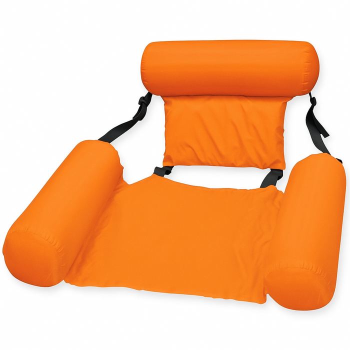 Swimming Pool Float Chair – Inflatable Water Hammock Seat with Backrest & Armrests (4 Colors)