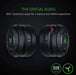 Black headphones with THX logo on a dark background