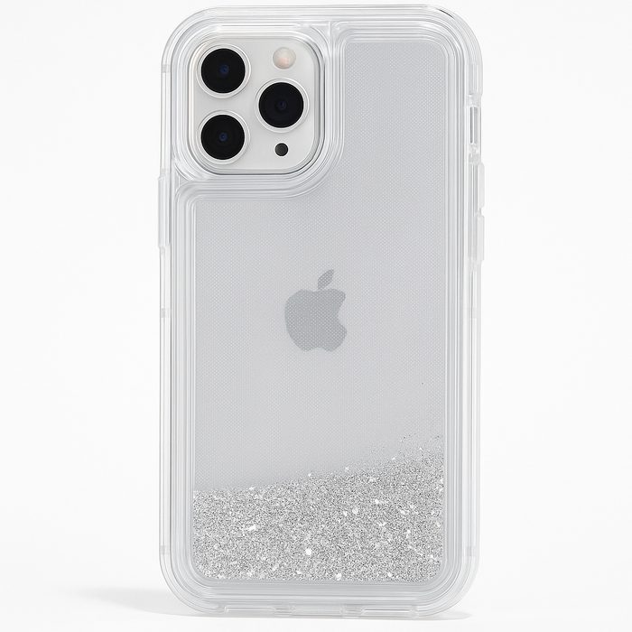 iPhone 12 Pro Max Thick Liquid Glitter Case