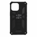 Black rugged phone case on a white background