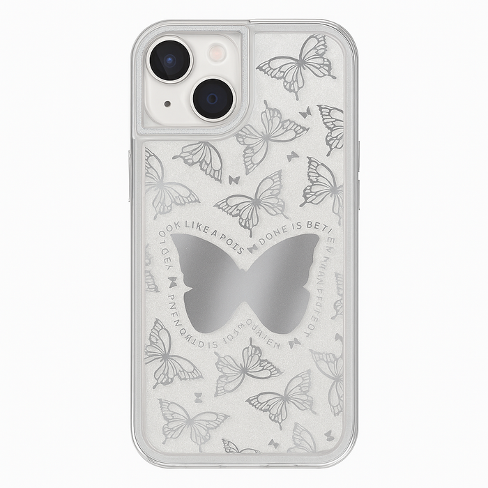 Butterfly Glitter Case for iPhone 14 Plus – 5 Colors
