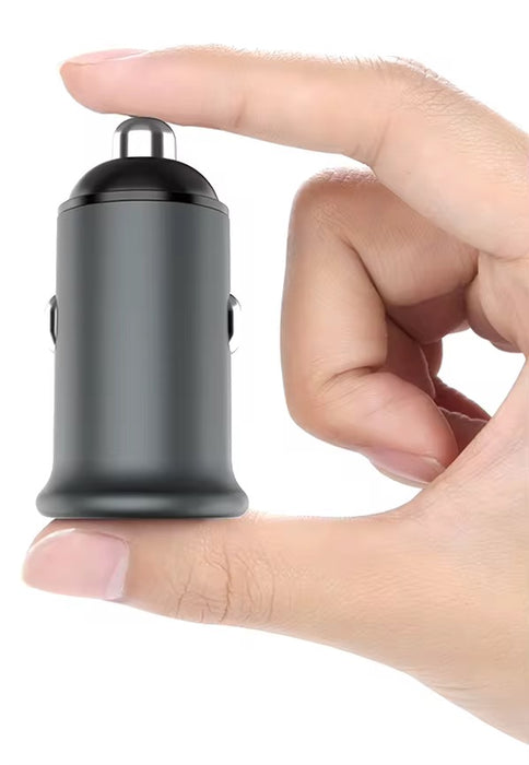 Miccell 20W PD USB-C Car Charger – Black | UPC: 0615068616508