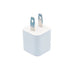White wall plug on a white background