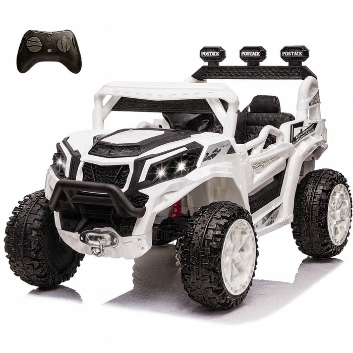 Kids Electric Ride-On Car with Remote Control – 12V Battery Powered Truck (Blue, Red, White, Green)