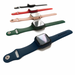 Smartwatch with interchangeable straps on a white background