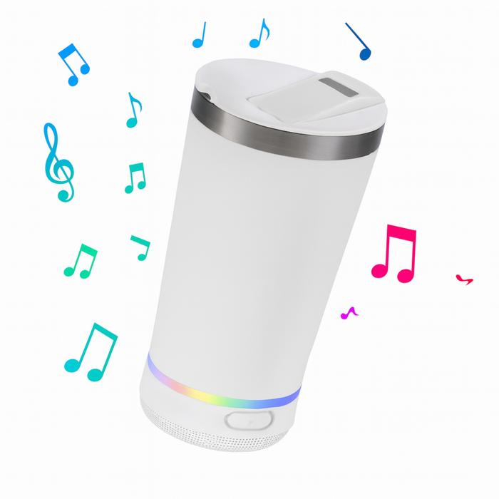 Wireless Music Cup with Bluetooth Speaker & LED Lights – 17oz (473ml)