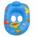 Children's inflatable pool float with cartoon sea animals and steering wheel design on a white background