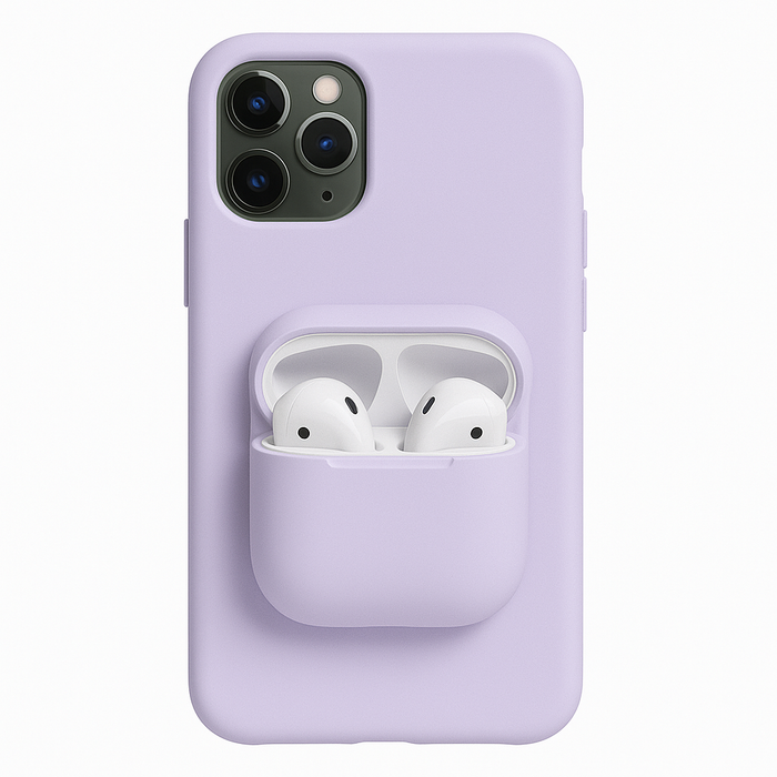 iPhone 11 Pro Silicone Case with AirPods Holder