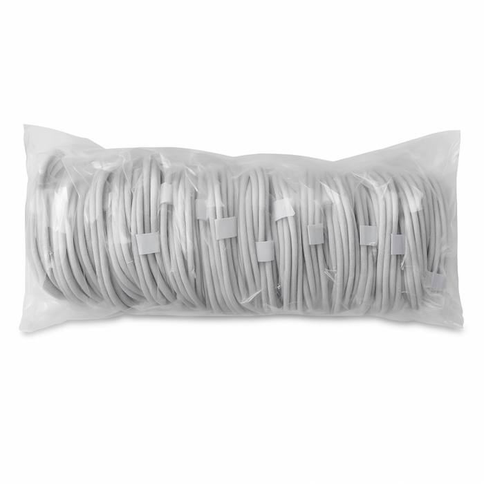 Braided USB-C to USB-C Charging Cables – Pack of 20 (Tray/Bulk Bag)