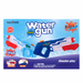 Box of Soyee water guns with blue and red design on a white background