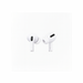 White wireless earbuds on a white background