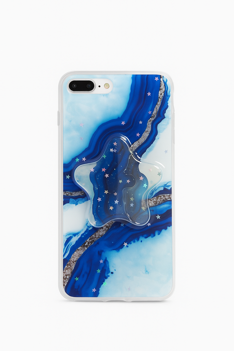 Galaxy Swirl Star Grip Case – Abstract Art Edition