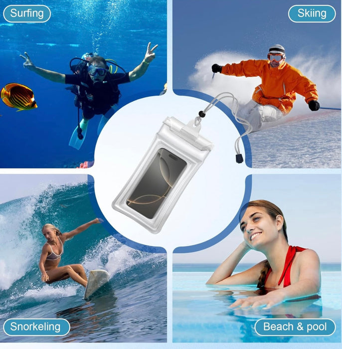 Universal Waterproof Phone Pouch with Lanyard – Fits up to 7.1” Phones
