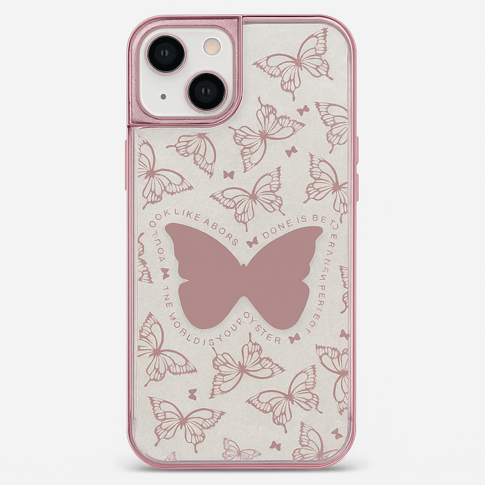 Butterfly Glitter Case for iPhone 14 Plus – 5 Colors