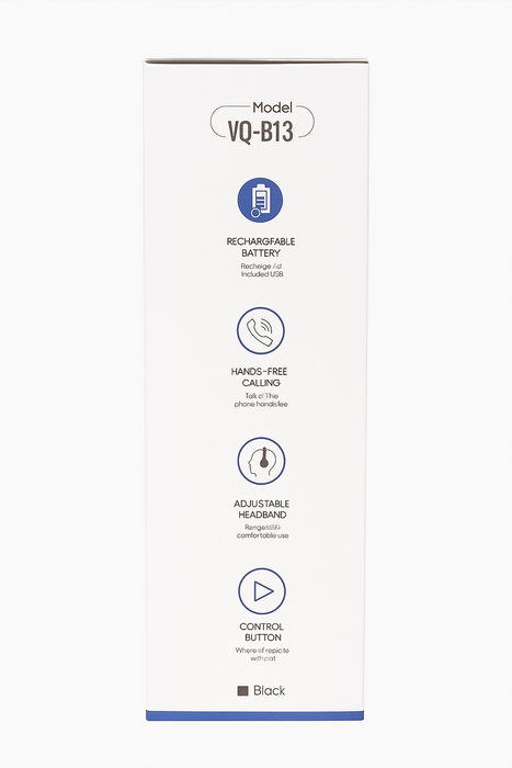Miccell Wireless Headset – Bluetooth Over-Ear Headphones with Mic