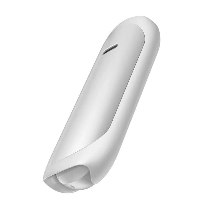White cylindrical object on a white background