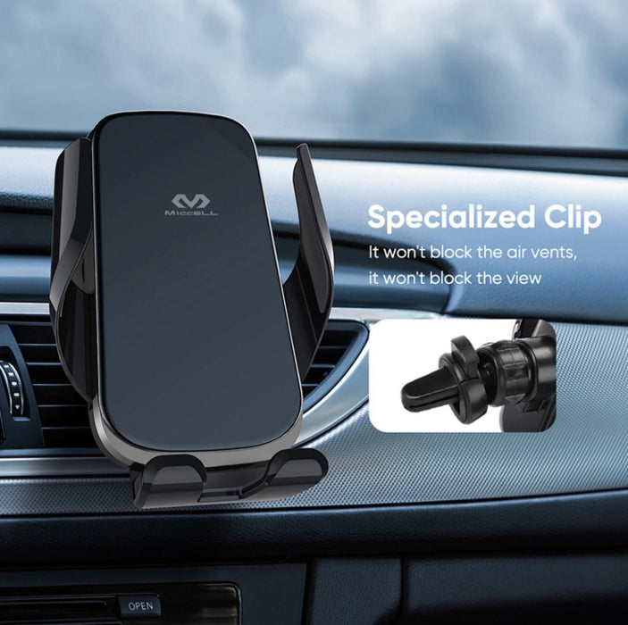 MICCELL VQ-CH05 Car Holder – 15W Wireless Charging Air Vent Mount