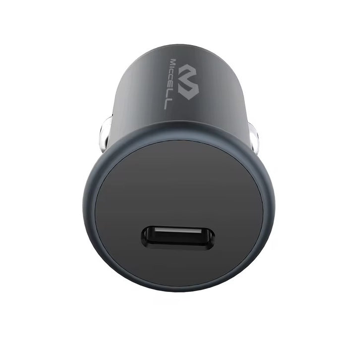 Miccell 20W PD USB-C Car Charger – Black | UPC: 0615068616508