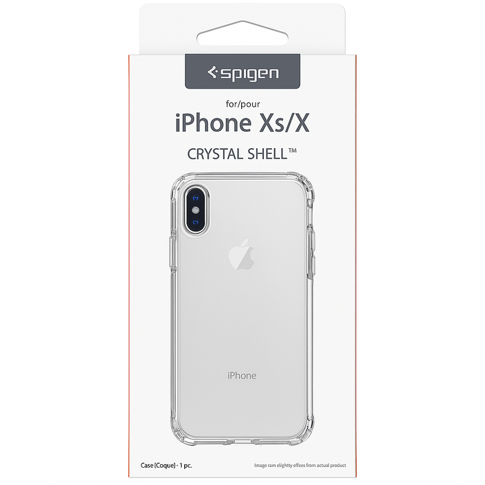Spigen Crystal Shell Clear Case – iPhone X/XS
