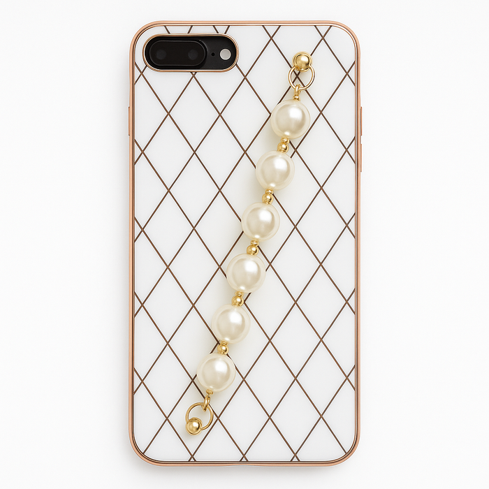 Luxury Pearl Chain Phone Case – iPhone 7 Plus/8 Plus