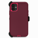 Red phone case with black and pink accents on a white background