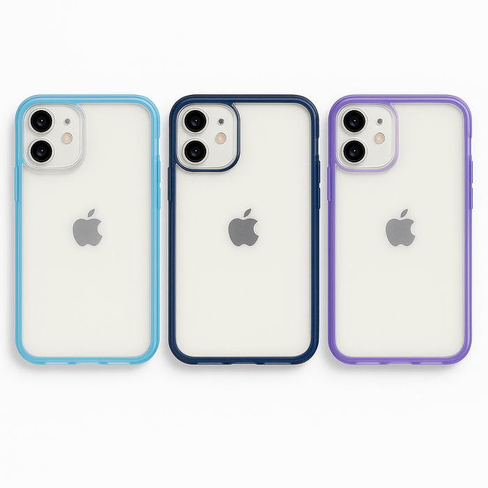 iPhone 12/12 Pro Clear Case – Color Border Series