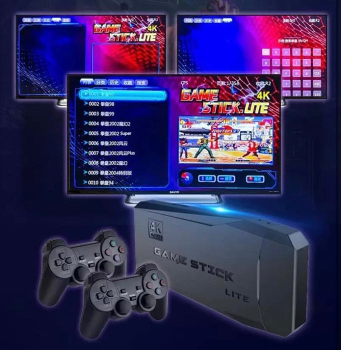2.4G Wireless Game Stick Lite – Retro TV Video Console with Dual Controllers