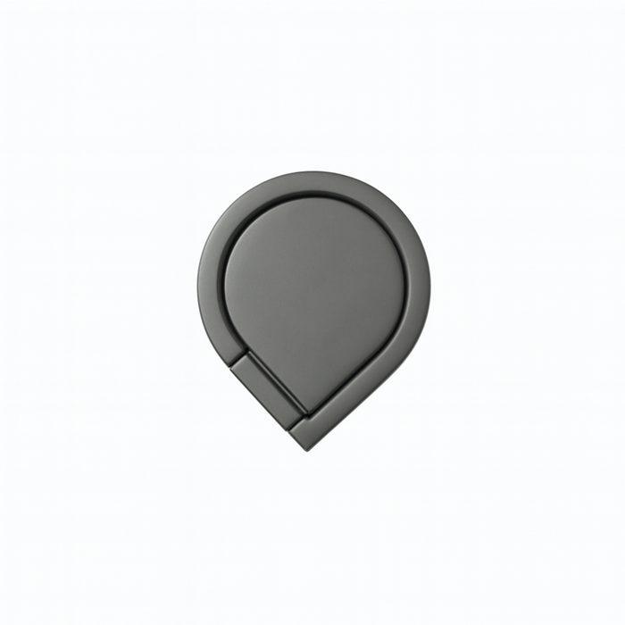Gray circular object on a white background