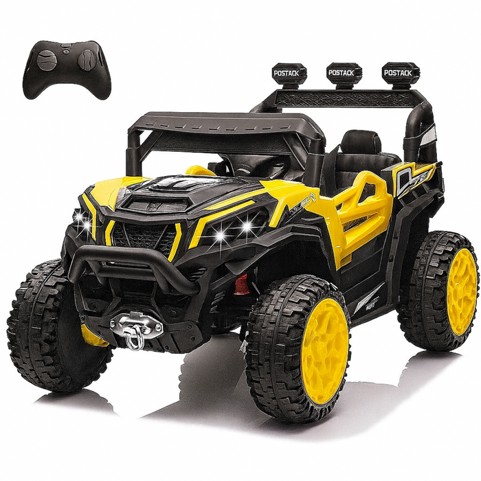 Kids Electric Ride-On Car with Remote Control – 12V Battery Powered Truck (Blue, Red, White, Green)