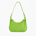 Green handbag on a white background